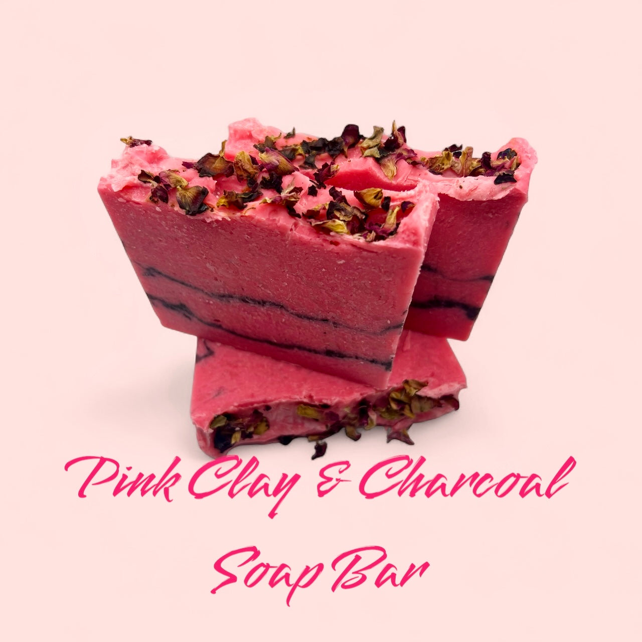 Pink Clay & Charcoal Duo Soap Bar