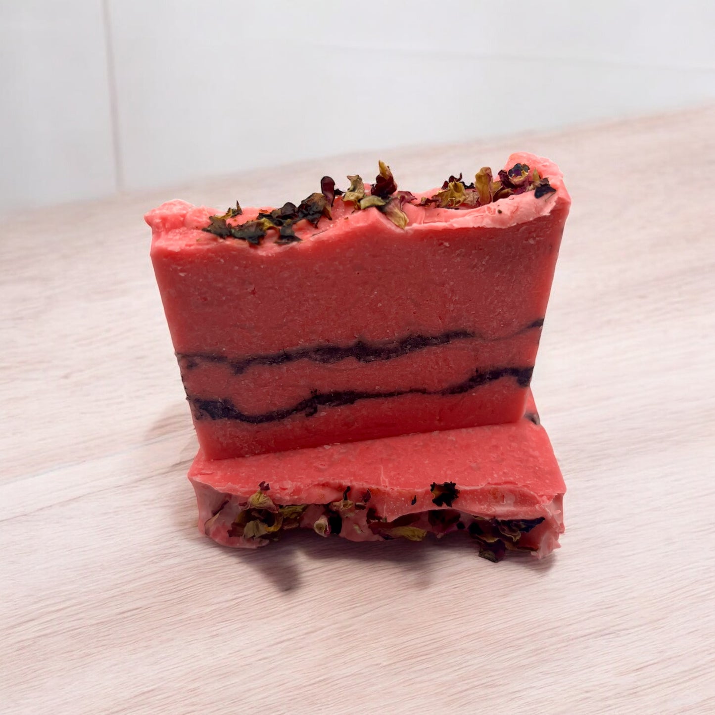 Pink Clay & Charcoal Duo Soap Bar - Hand Crafted