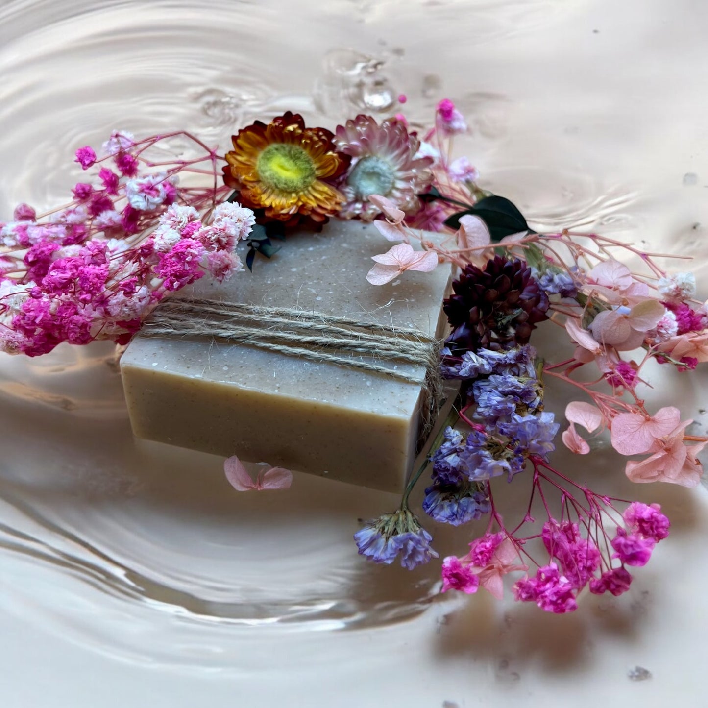 Oatmeal Swirl Bar Soap - Hand Crafted