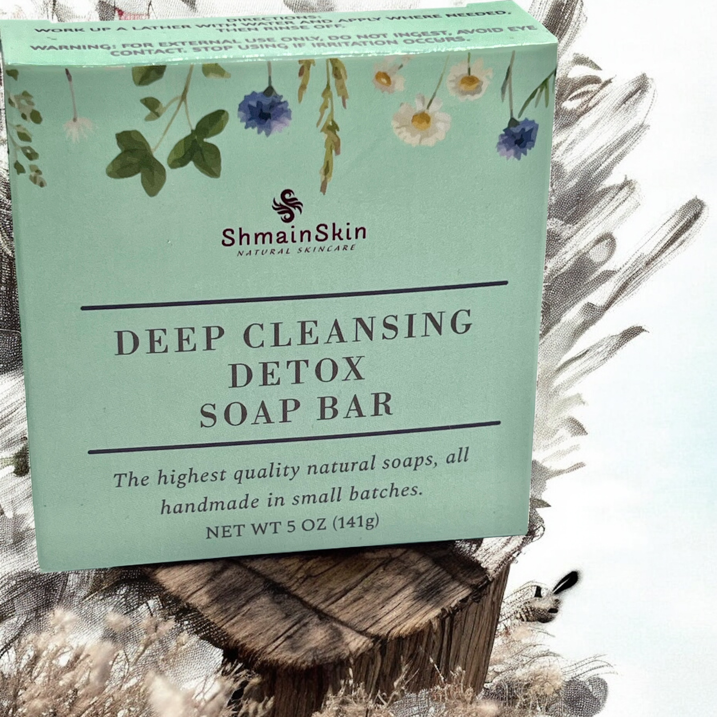 Deep Cleansing Detox Soap with Charcoal, Dead Sea Mud and Pumice - Hand Crafted