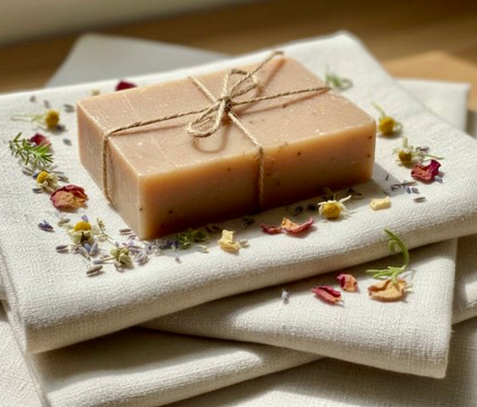 Oatmeal Swirl Bar Soap - Hand Crafted