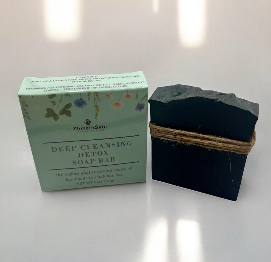 Deep Cleansing Detox Soap with Charcoal, Dead Sea Mud and Pumice - Hand Crafted